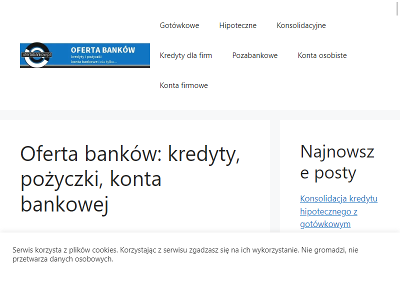Najlepszy kredyt w ofercie banków. Ofertabankow.pl